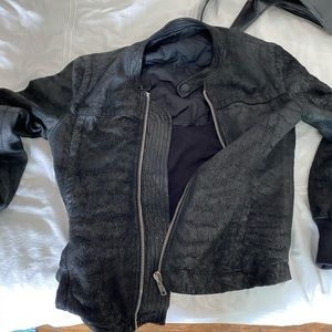 Rick Owens leather jacket